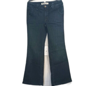 Gap Pants Sze 10 Long and Lean Flared Blue Jeans Casual Y2K Style, Slenderizing
